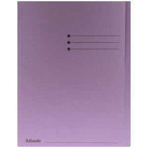 Esselte - Chemise pliante A4 avec rabat manille 180gr violet