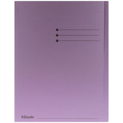 Esselte - Chemise pliante A4 avec rabat manille 180gr violet