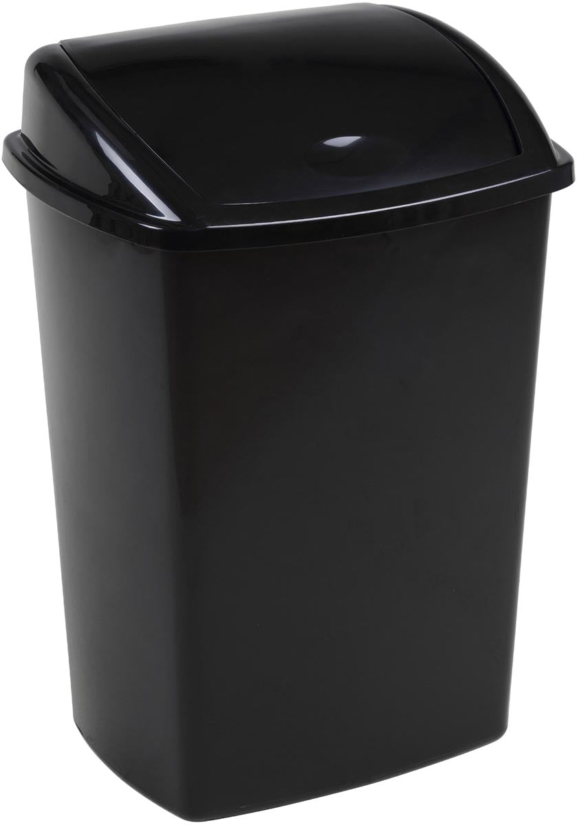 Vepa Bins -  Vuilbak met swing deksel 4,45 l, zwart
