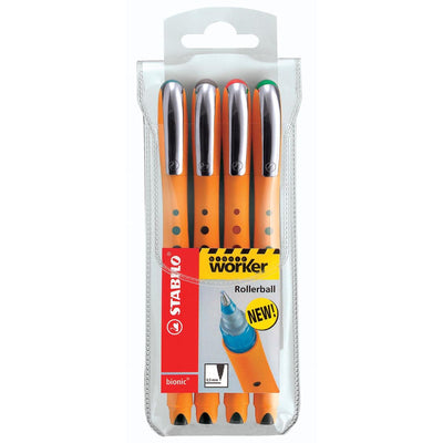 STABILO - travailleur+ rouleau 0,5 mm caisse de 4 pièces assorties