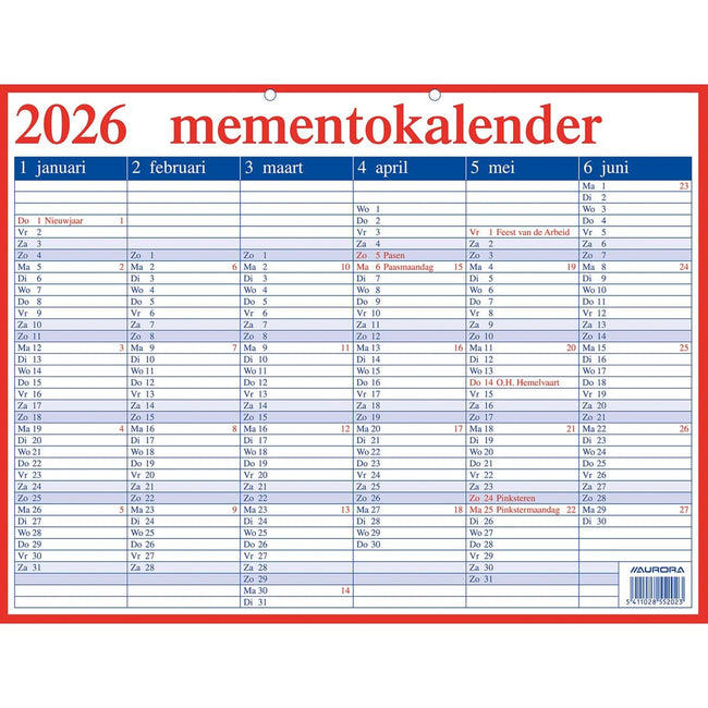 Aurora - Memento 20 Niederländisch, 2026