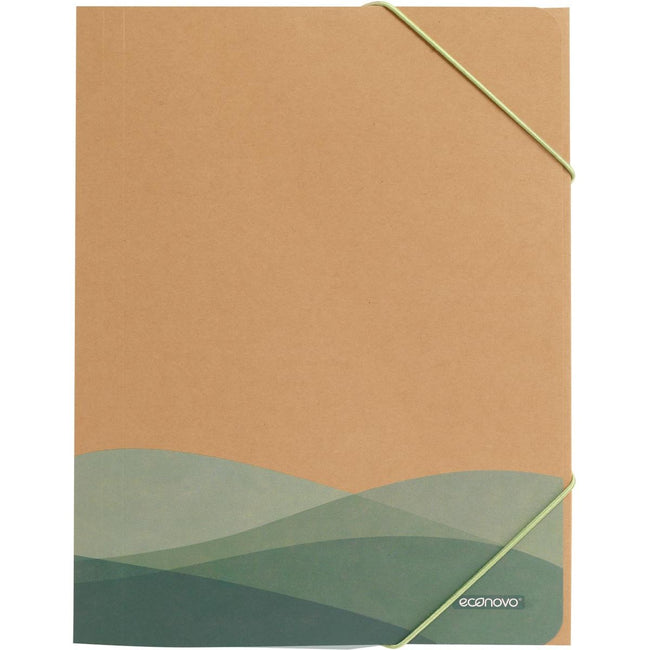 Econovo - dossier élasto à 3 rabats, A4, kraft