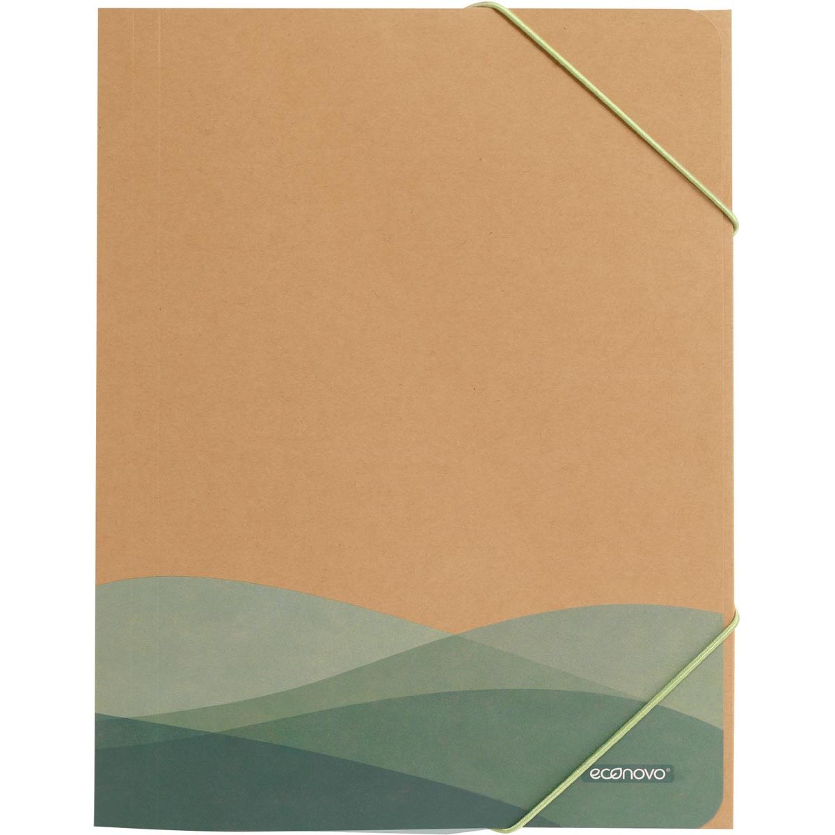 Econovo -   elastomap met 3 kleppen, A4, kraft