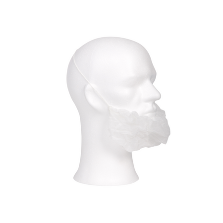 ComFort - Masque à barbe | PP | blanc | 1000 pièces