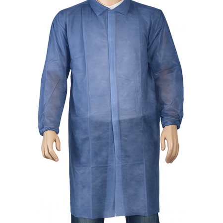 ComFort -  Bezoekersjas | XXL | met klittenband | PP | blauw | 50 stuks