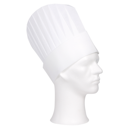 ConFort - Chapeau | toque de chef | PP | blanc | 50 pièces