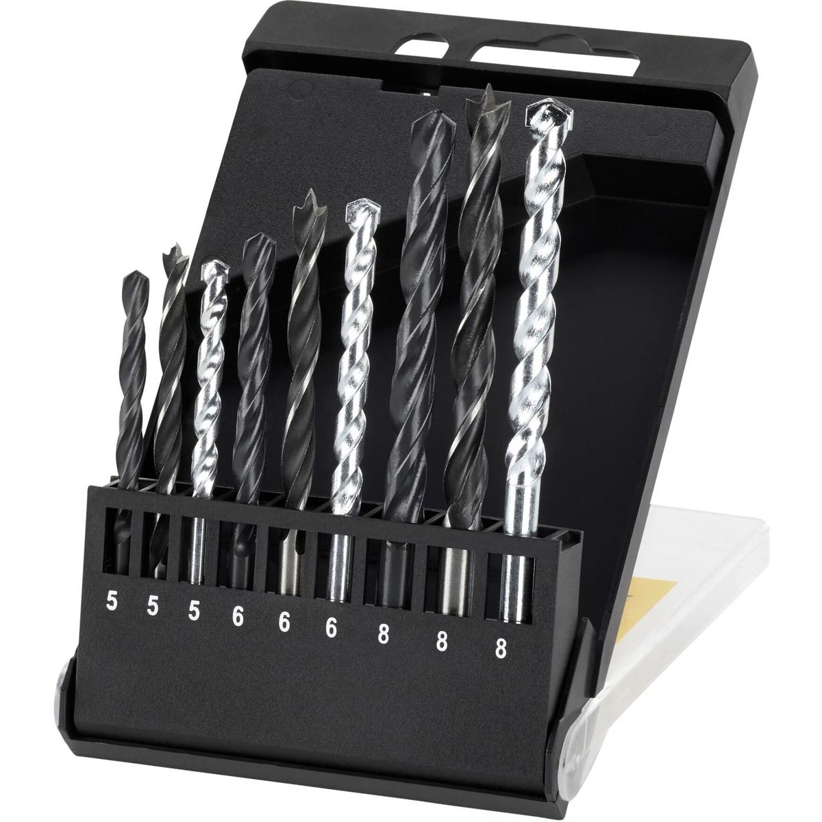 Klika - Irwin 9-teiliges Bohrerset Metall Holz Stein