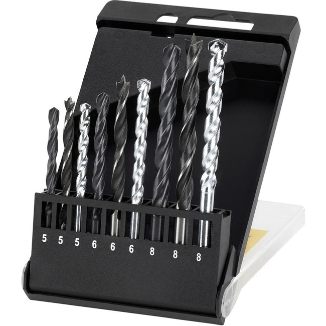 Klika - Irwin jeu de forets 9 pièces métal bois pierre