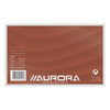Aurora - Carte système ligne 200x125mm avec ligne tête rouge 210gr blanc 100 feuilles