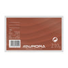 Aurora - Carte système ligne 130x80mm avec ligne tête rouge 210gr blanc 100 feuilles | 10 pièces