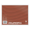 Aurora - Carte système ligne 200x150mm avec ligne tête rouge 210gr blanc 100 feuilles | 5 pièces