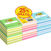 Post-it -  Notes kubus, 450 vel, ft 76 x 76 mm, promopak van 6 kubussen in geassorteerde kleuren