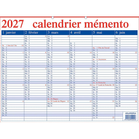 Aurore - Memento 20 Français, 2026