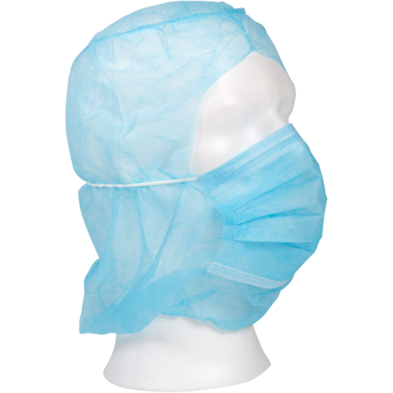 ComFort -  Astrocap | met mondmasker | 38x35cm | PP | blauw | 500 stuks