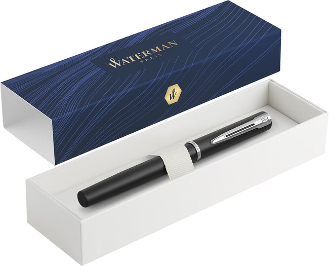 Waterman - Fountain Pen Allure, feiner Punkt, Geschenkbox, schwarz