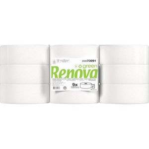 Renova -   Green toiletpapier , 2-laags, 250 meter, pak van 9 rollen