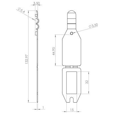 Klika - Scanvaantje pocket transparant 25x38mm800 stuks