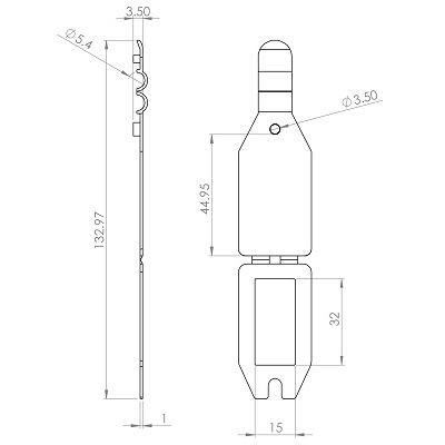 Klika -  Scanvaantje pocket transparant 25x38mm