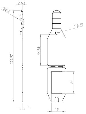 Klika - Scanvaantje pocket transparant 25x38mm