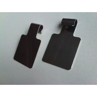 Klika - Palette de balayage en métal 25x25mm pour double broche7 pièces