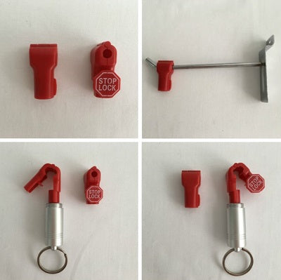 Klika -  StopLock 4,5 mm rood afmeting 38,5x18mm