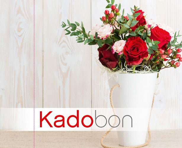 Klika - Geschenkgutschein gedruckte Vase Blumen 25 Stück - 10 Stück