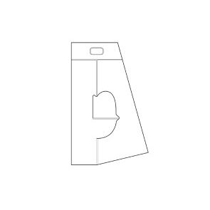 Klika -  Rugsteun karton hoogte 190mm