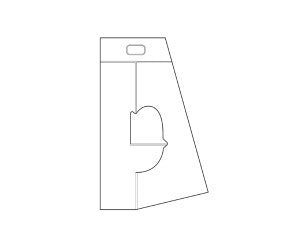 Klika -  Rugsteun karton hoogte 140mm