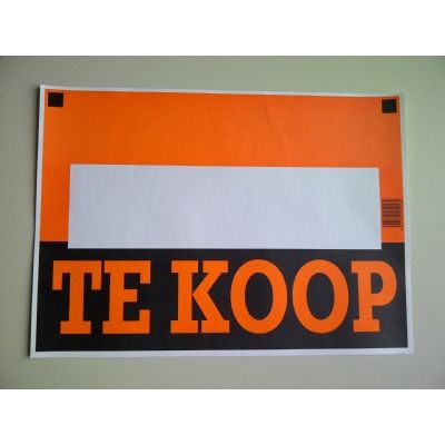 Klika -  Affiche TE KOOP afmeting 36x25cm