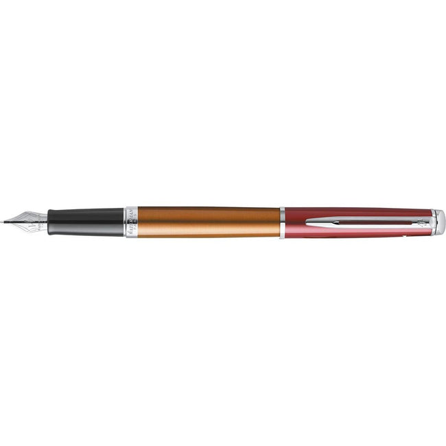 Waterman - stylo plume à pointe fine Hémisphère Vermillon avec détail palladié
