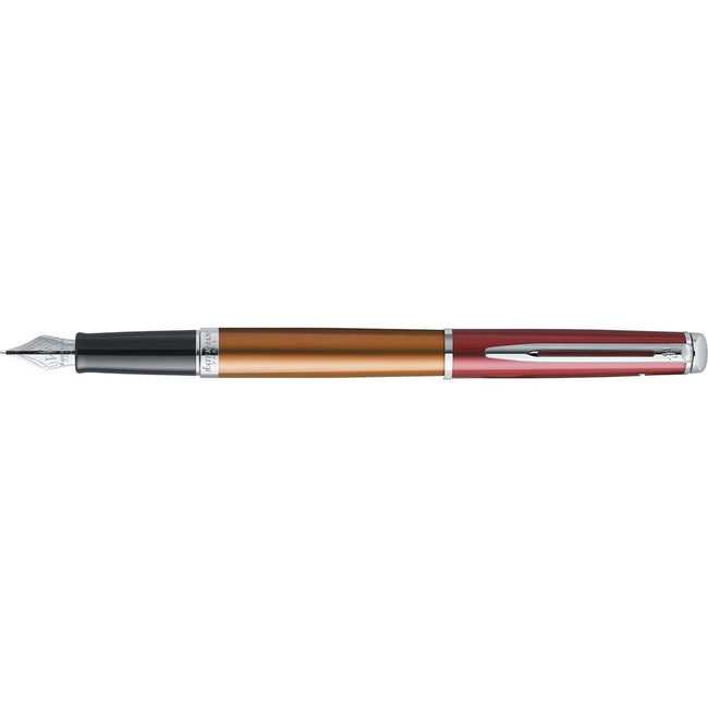 Waterman - stylo plume avec un point fin Hémisphère Vermillon avec des détails de palladium