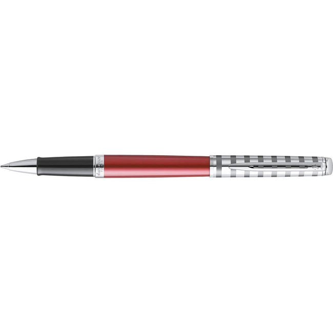 Waterman - roller Hémisphère Deluxe Rouge avec détail palladié