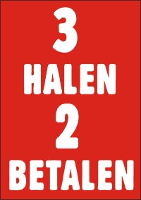 Klika -  Raambiljet groot 3 HALEN 2 BETALEN