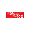 Klika -  Raambiljet -40% , afmeting 69x24 cm.