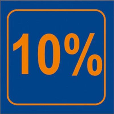 Klika - Fensterticket 10 %, Größe 24x23 cm.