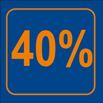 Klika - Fensterticket 40 %, Größe 24x23 cm.