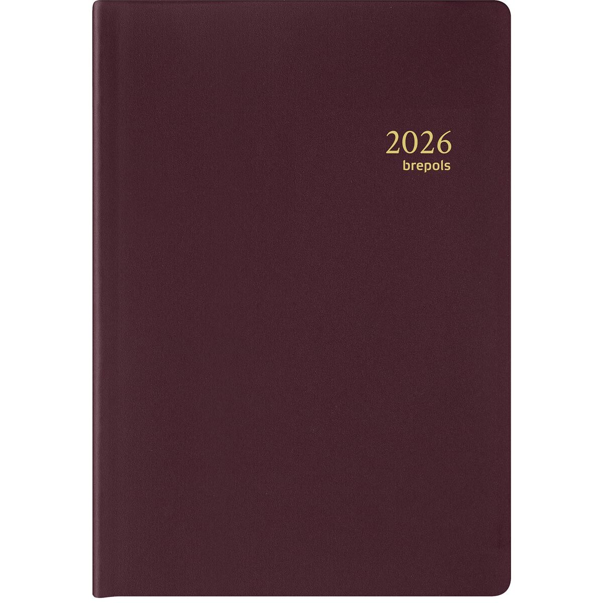 Brepols - Agenda Armada Seta 4-sprachig, Burgunderrot, 2026