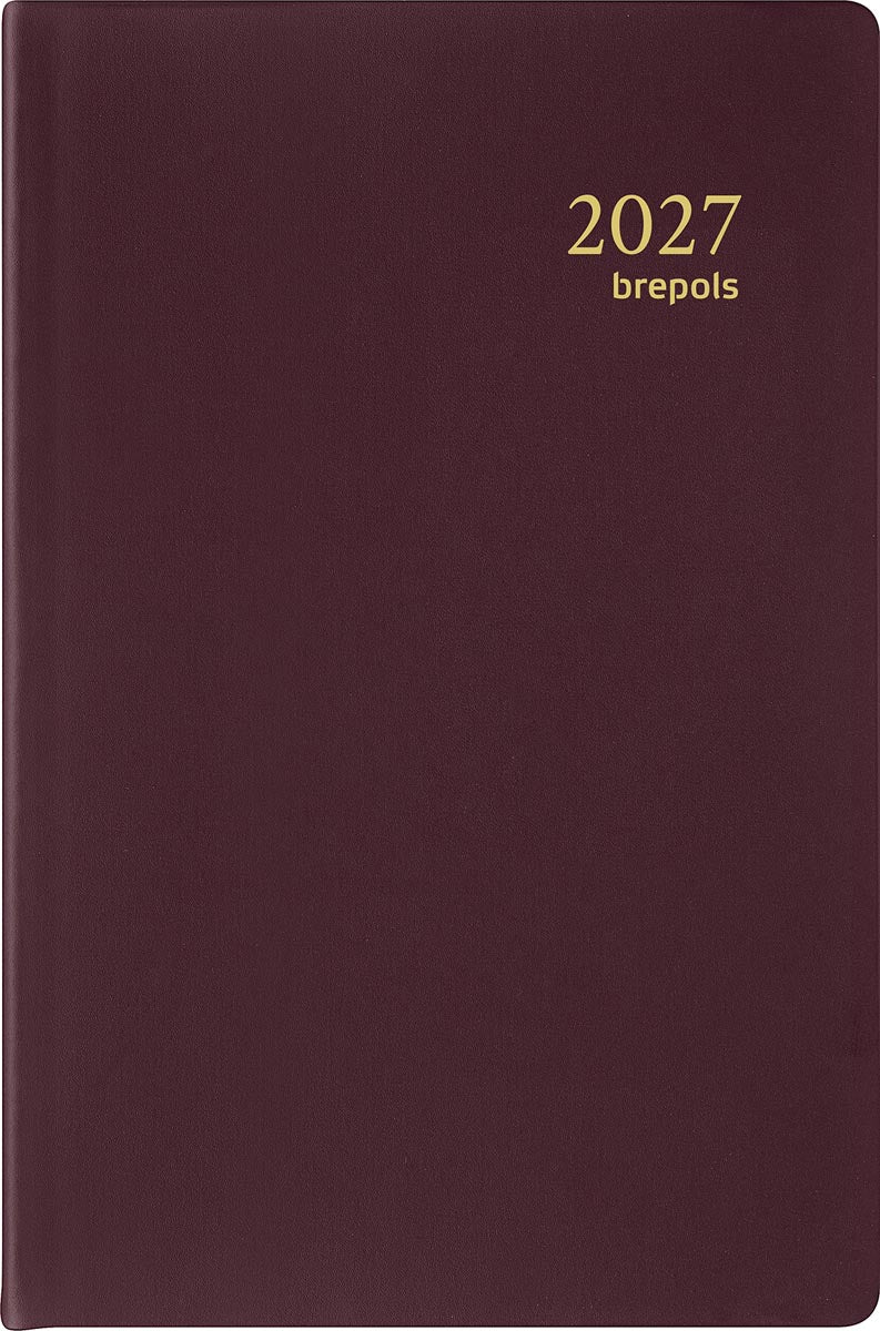 Brepols - Agenda Delta Seta 6 Sprachen, Bordeaux, 2026