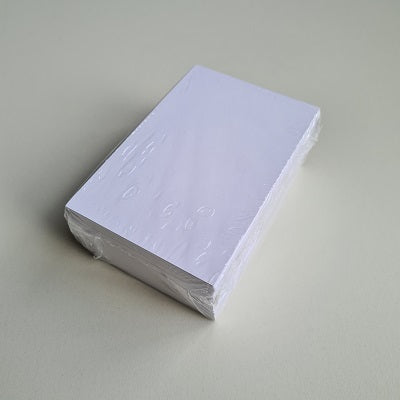 Klika -  Prijskaart 8x12cm 100 stuks blanco wit