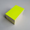 Klika - Carte de prix vierge jaune fluo 8x12cm100pcs 10 pièces