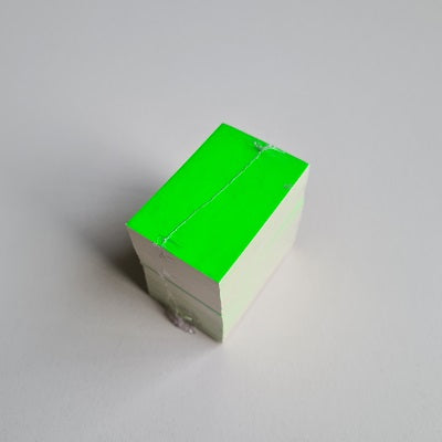 Klika - Carte de prix vierge vert fluo 4x6 cm 100