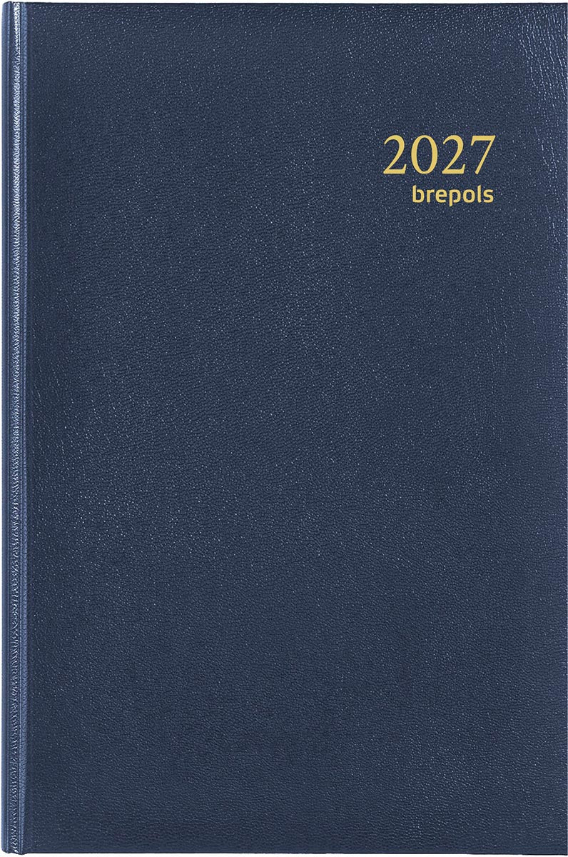 Brepols - Agenda 2026 Saturn Luxury 1 Tag/1 Seite blau