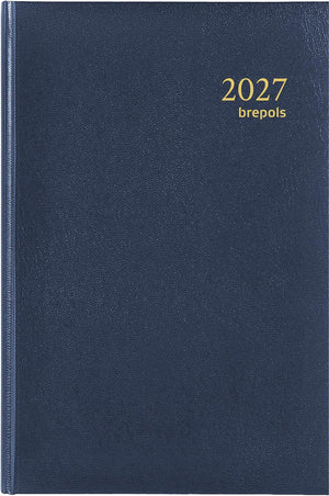 Brepols - Agenda 2026 Saturn Luxury 1 Tag/1 Seite blau