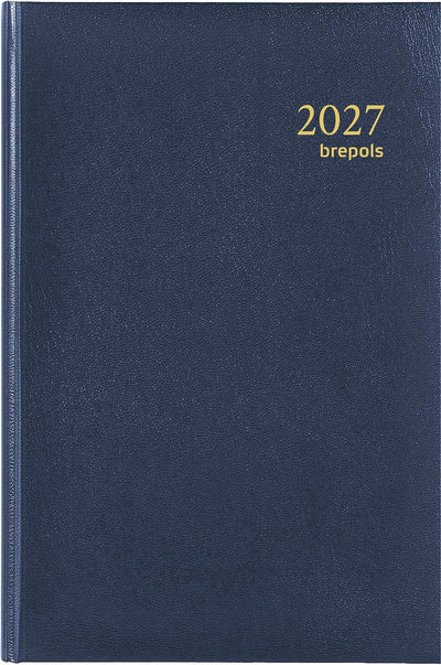 Brepols - Agenda 2026 Saturn Luxury 1 Tag/1 Seite blau