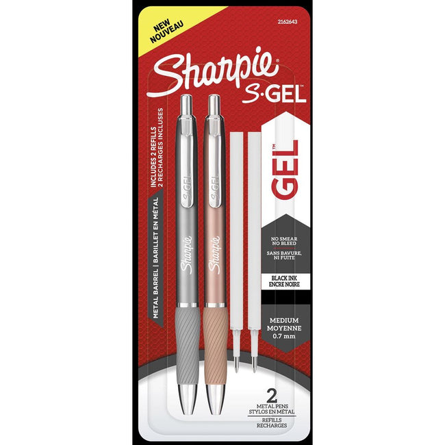 Sharpie - Gelwriter ie S-gel medium métal blister assorti de 2 pièces et 2 recharges