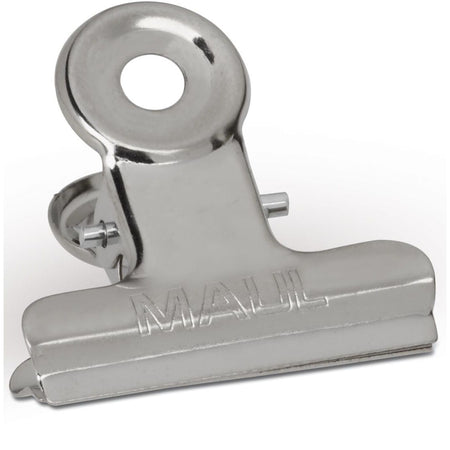Maul - Pince à papier Bulldog 30mm capacité 10mm argent 10 pièces