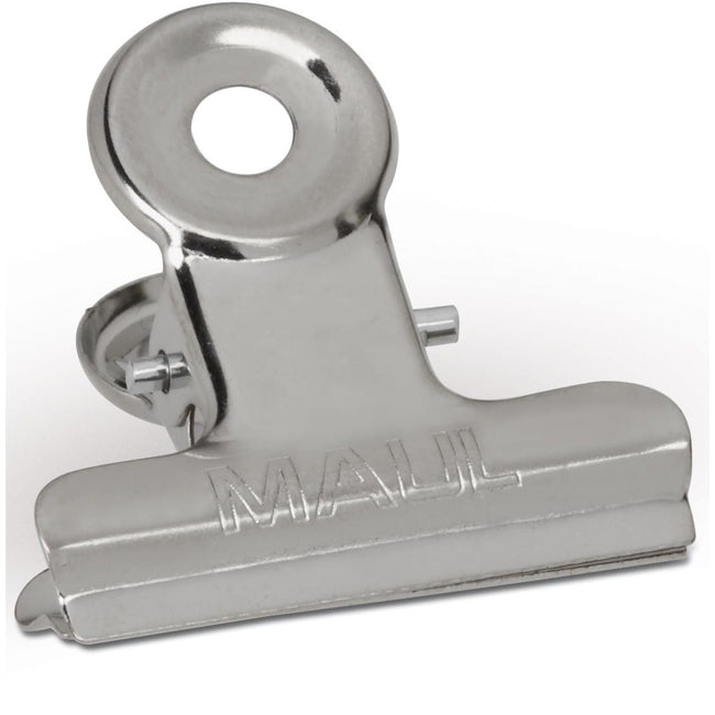 Maul - Pince à papier Bulldog 30mm capacité 10mm argent 10 pièces