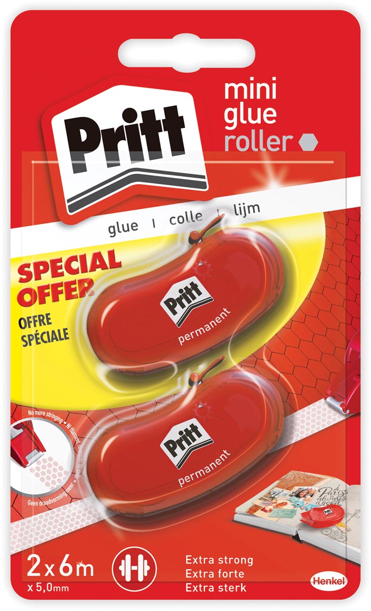 Pritt - lijmroller Glue-it Refill, blister met 2 stuks (2e aan halve prijs)