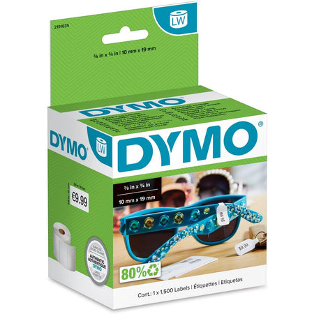 Dymo - chaîne d'étiquettes LabelWriter ft 54 ​​​​x 11 mm, étiquettes de prix de bijoux, blanc, 1 500 étiquettes