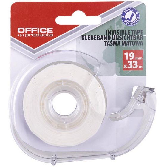 Produits BUREAU - ruban adhésif, 19 mm x 33 m, transparent, blister avec 1 dévidoir avec 1 rouleau